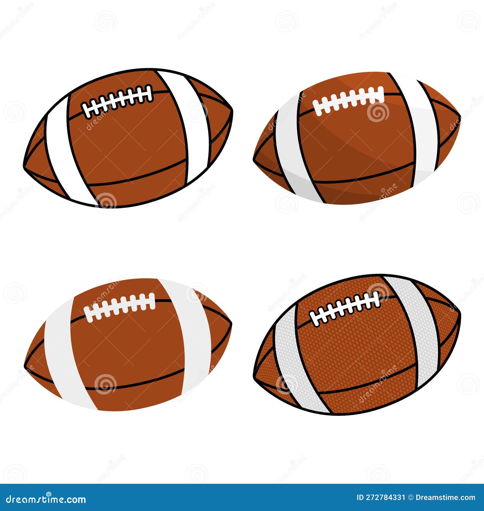 Rugby balls stock vector. Illustration of game, rugby 272784331