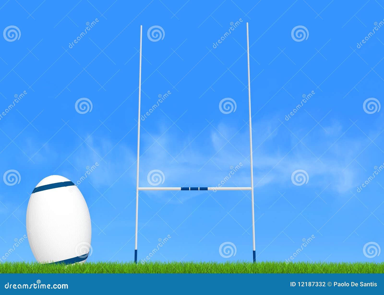 Rugby conversion stock illustration. Illustration of competition 12187332