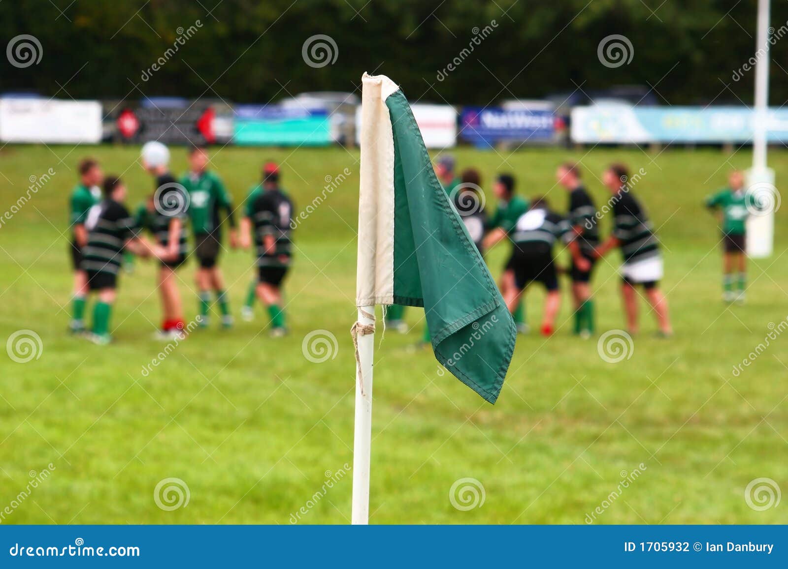 Rugby Flag stock photo. Image of posts, sporting, ball 1705932