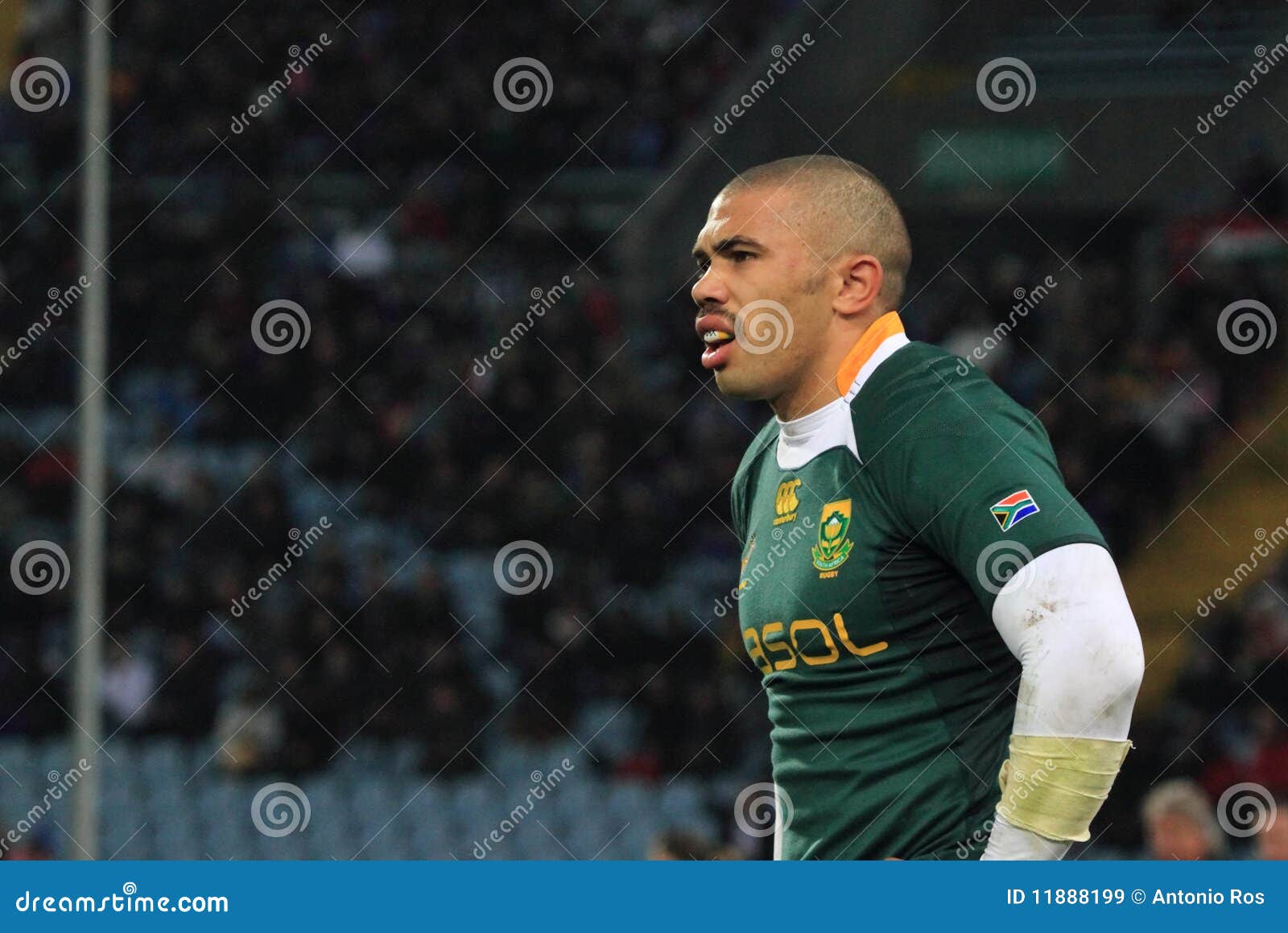 Rugby Match Italy Vs South Africa - Bryan Habana Editorial Stock Image
