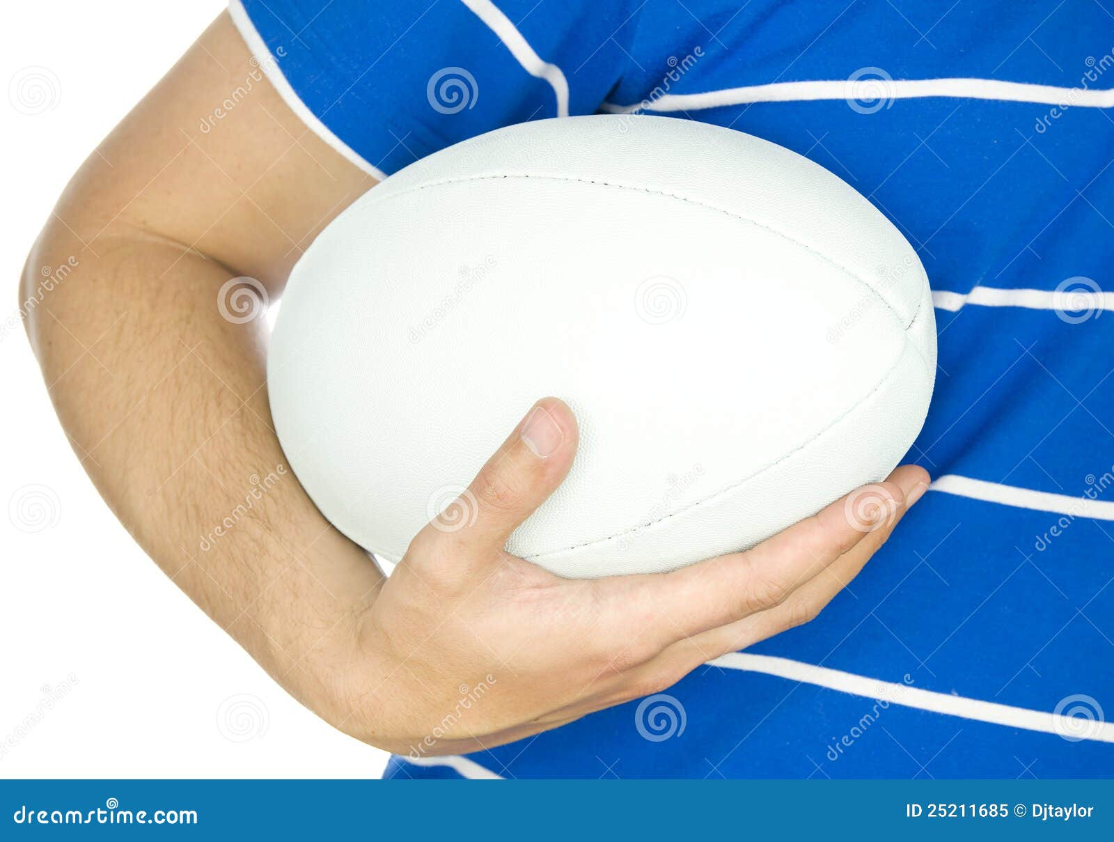Rugby player holding ball stock image. Image of isolated 25211685