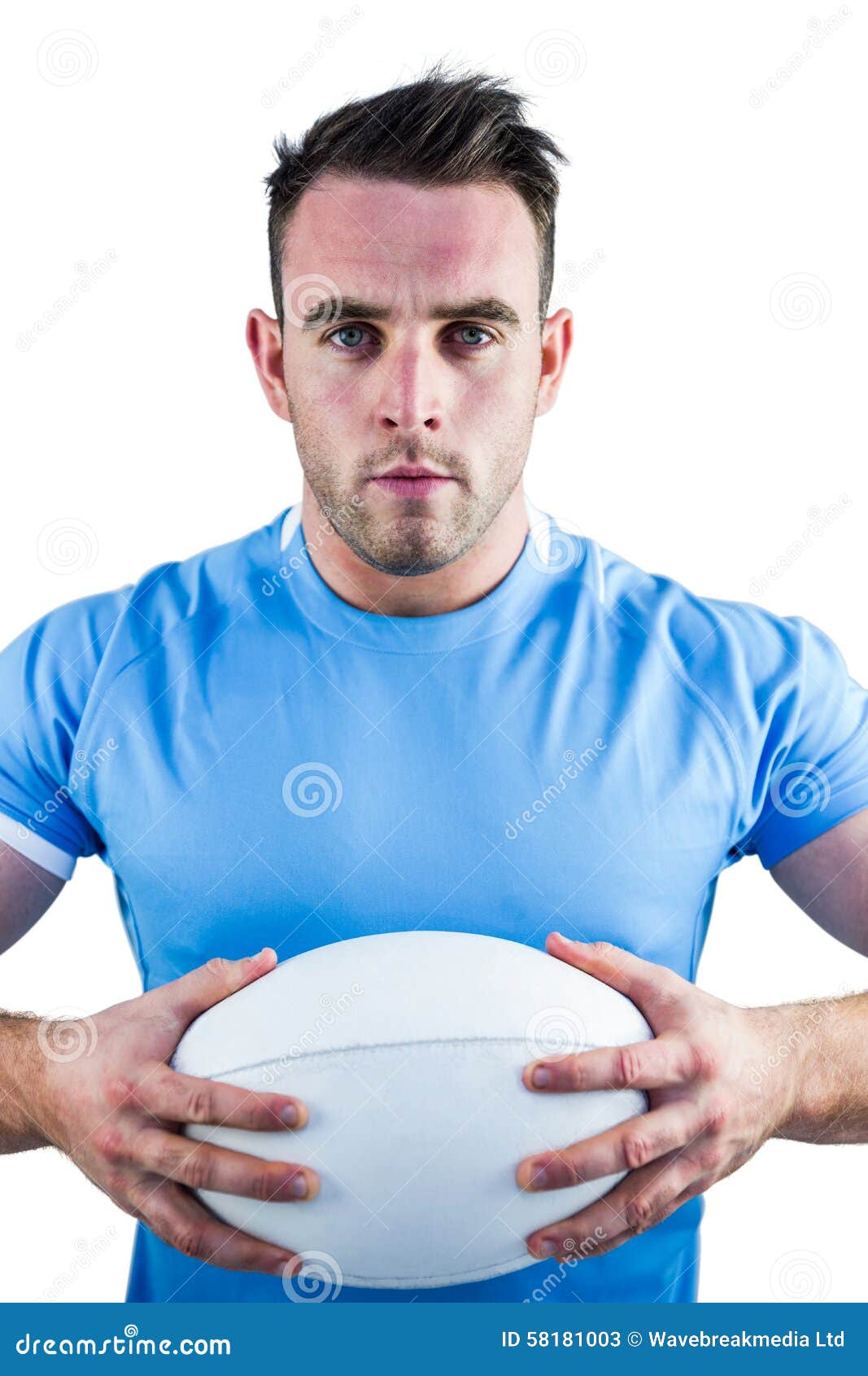 Rugby Player Looking at Camera Stock Image Image of athletic, focused