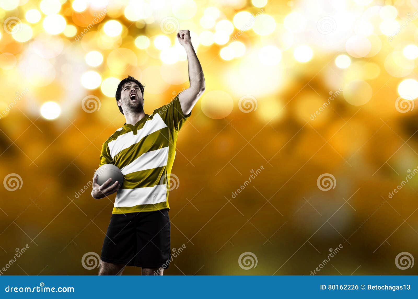 Rugby player stock photo. Image of celebrating, shorts 80162226