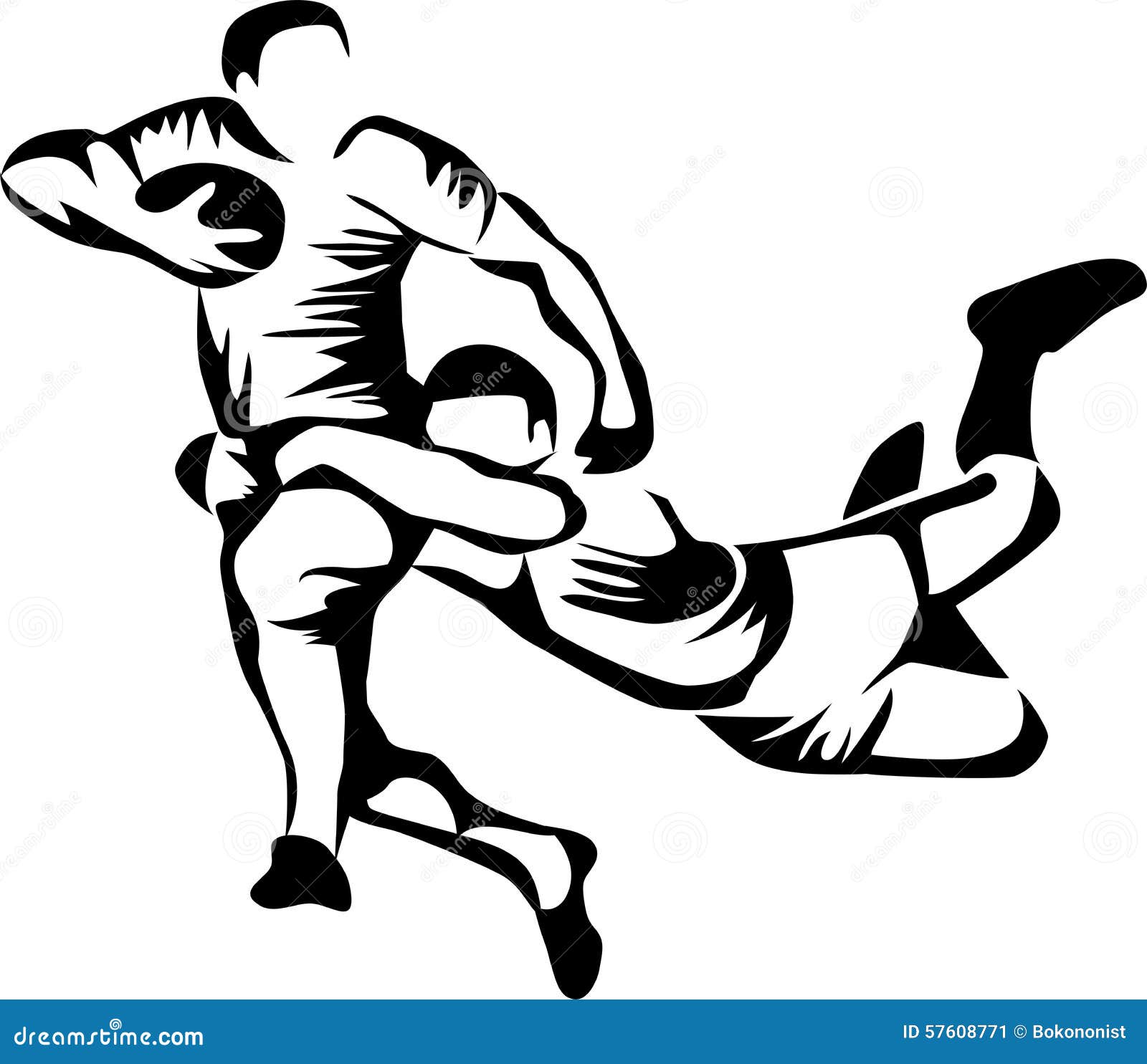 Rugby players  stylized black illustration
