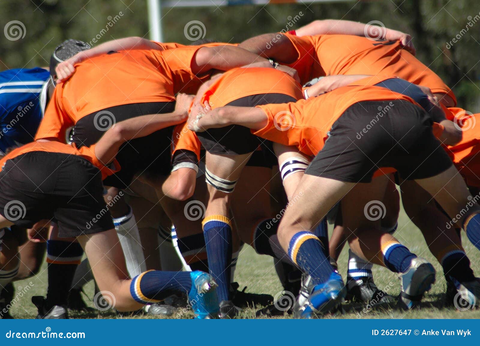 Rugby scrum stock image. Image of africas, holding, closeup 2627647