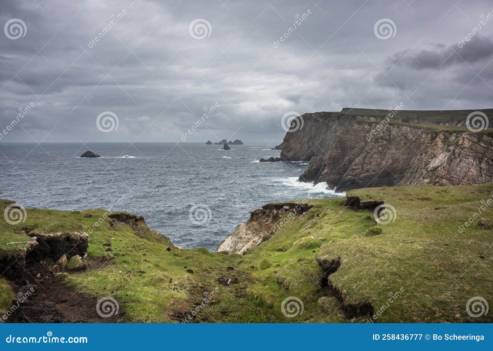 cliffs of the wild atlantic way, ireland.