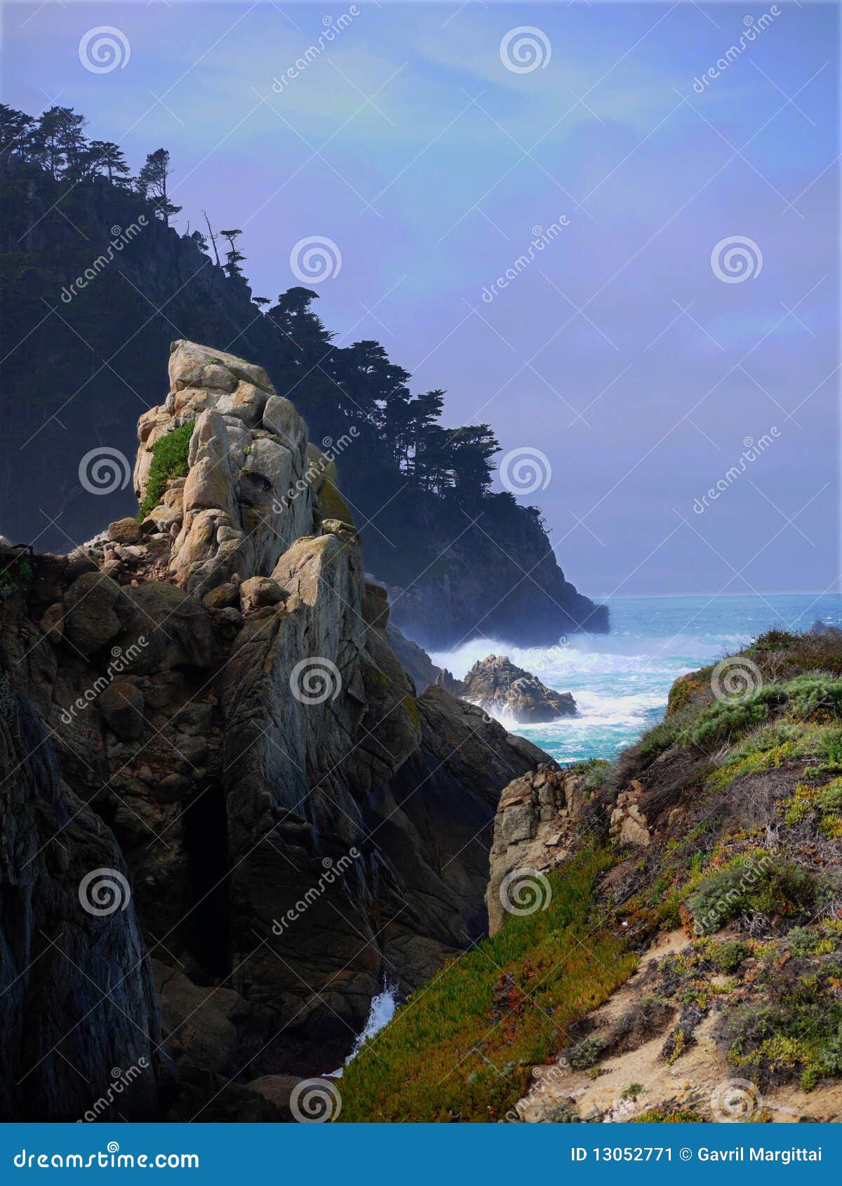 rugged coast near carmel california