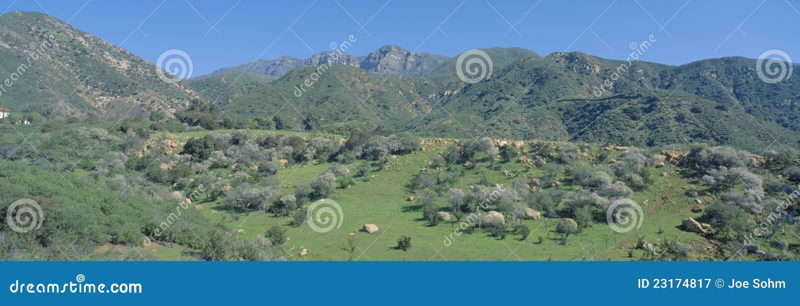 Rugged Hills in Upper Ojai Valley, Stock Image Image of brush, nature