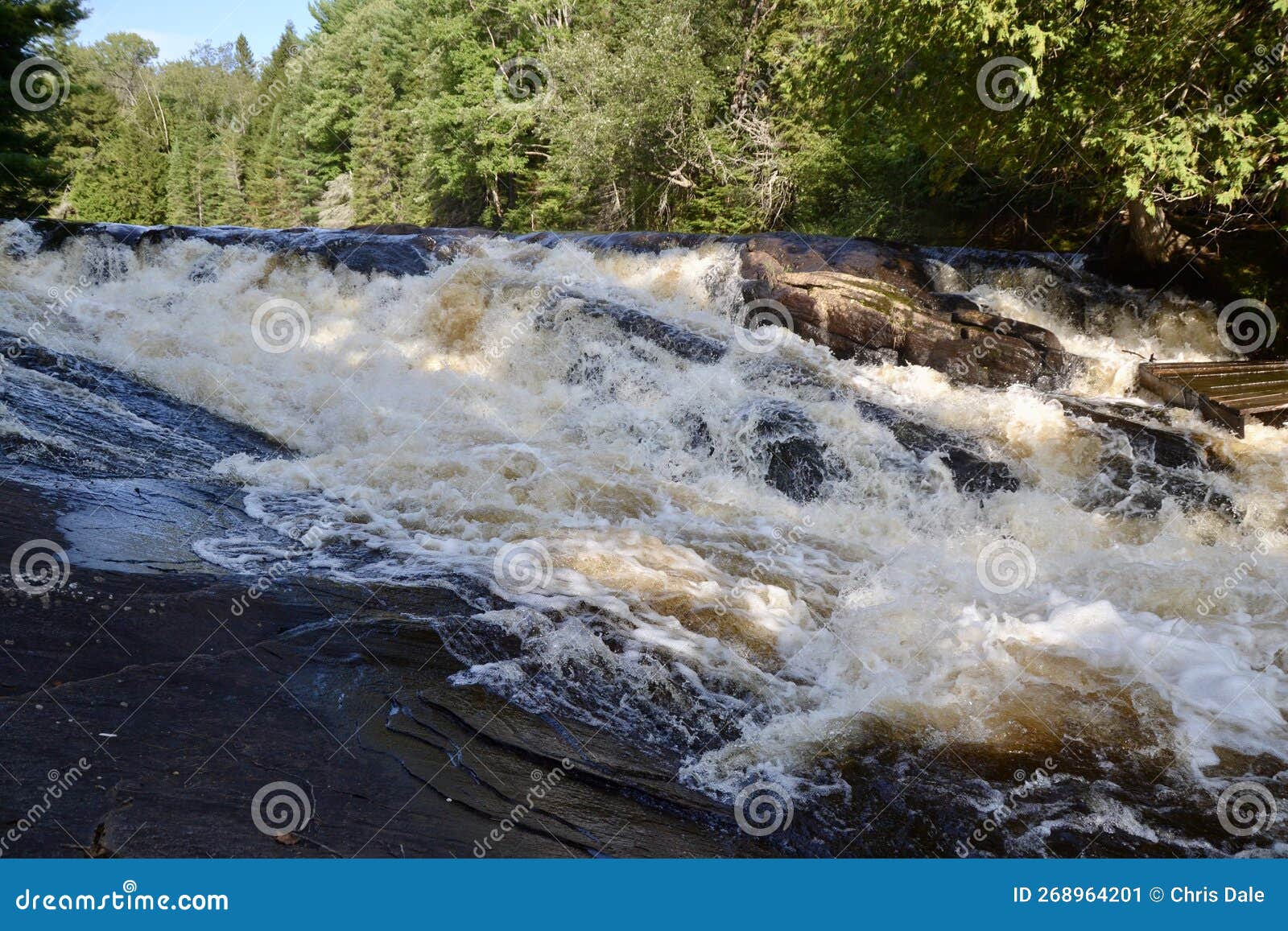 rugged scenery at high falls of vankoughnet