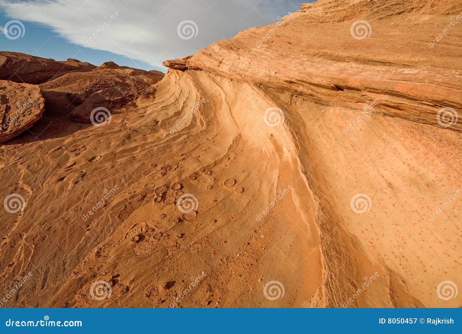 Rugged Terrain stock image. Image of erosion, blue, sunset 8050457