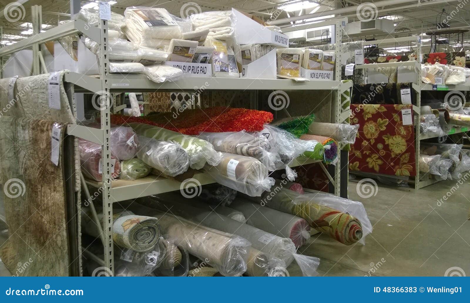 Rugs On Shelves Selling Editorial Stock Photo Image Of Household