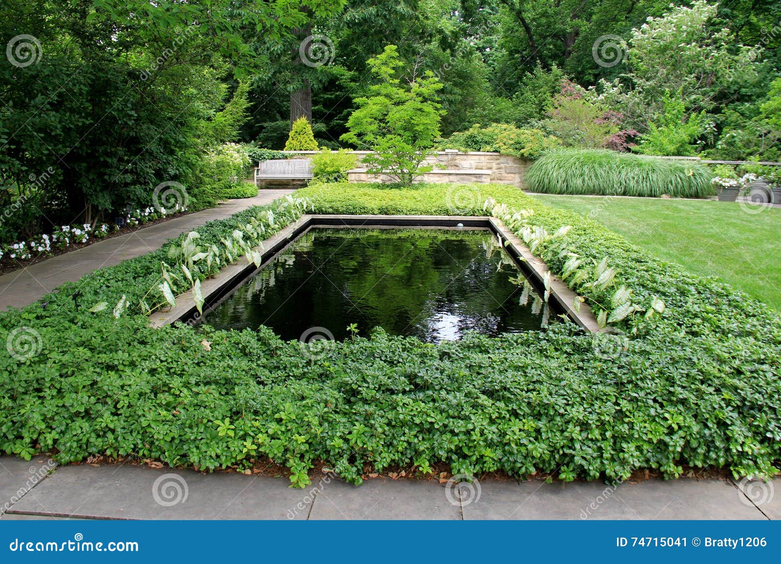 Ruhige Einsamkeit Im Schonen Garten Mit Anlagen Und Pools