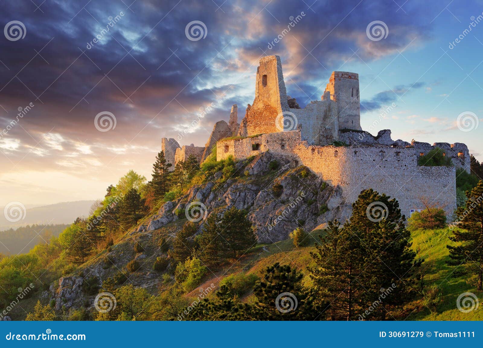 ruin of castle cachtice - slovakia