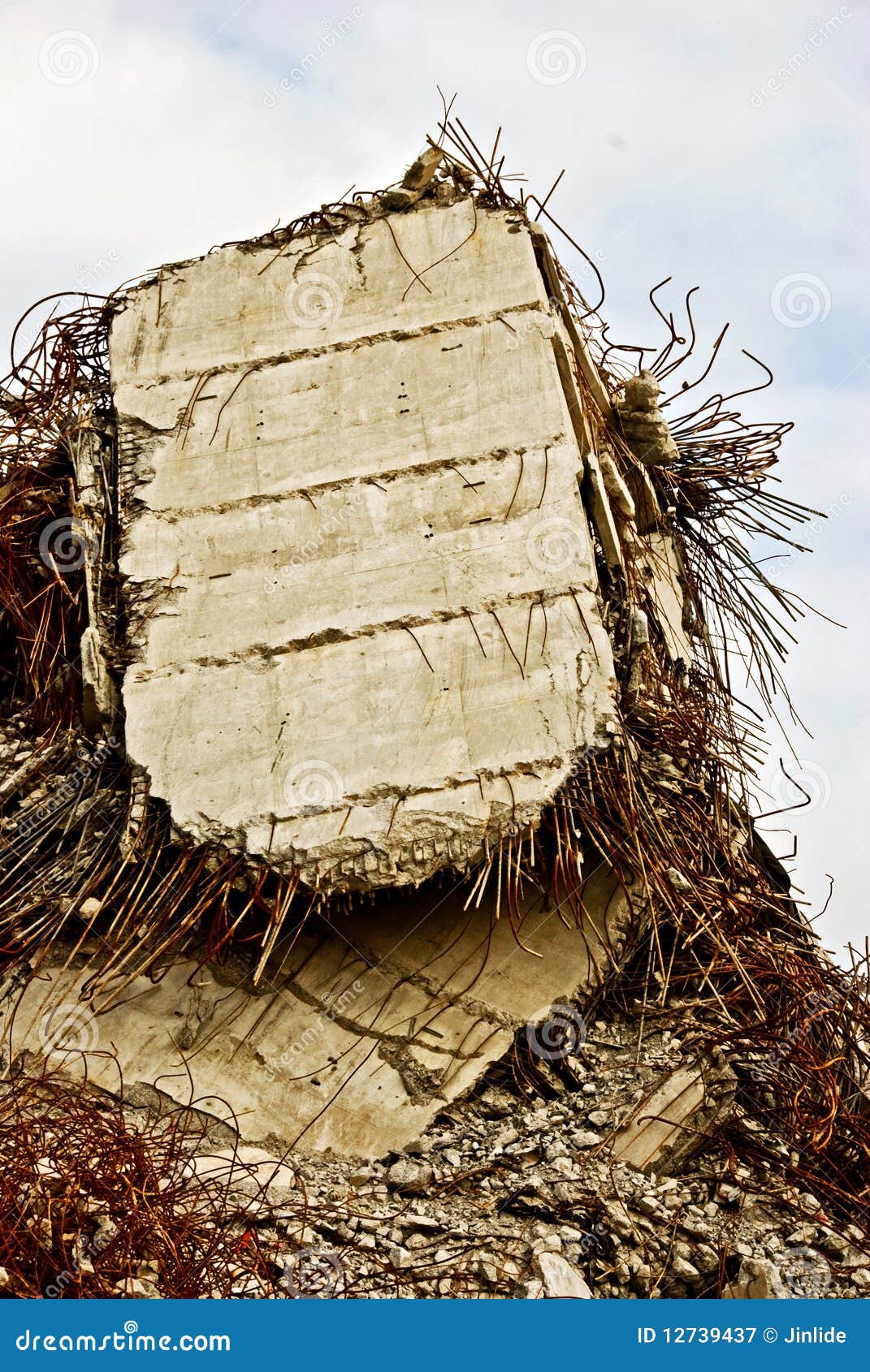 Ruin of a Concrete Building Stock Image Image of building, hill 12739437