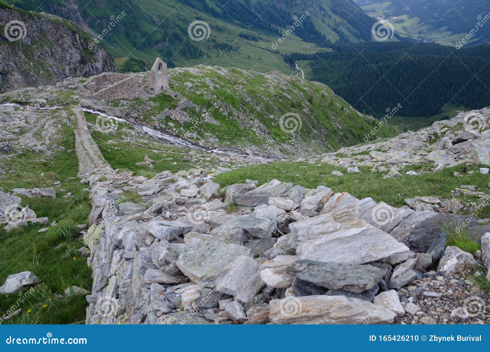 Ruin Of The Historic Gold Mine In The Alps Stock Photo Image Of Path Alpine