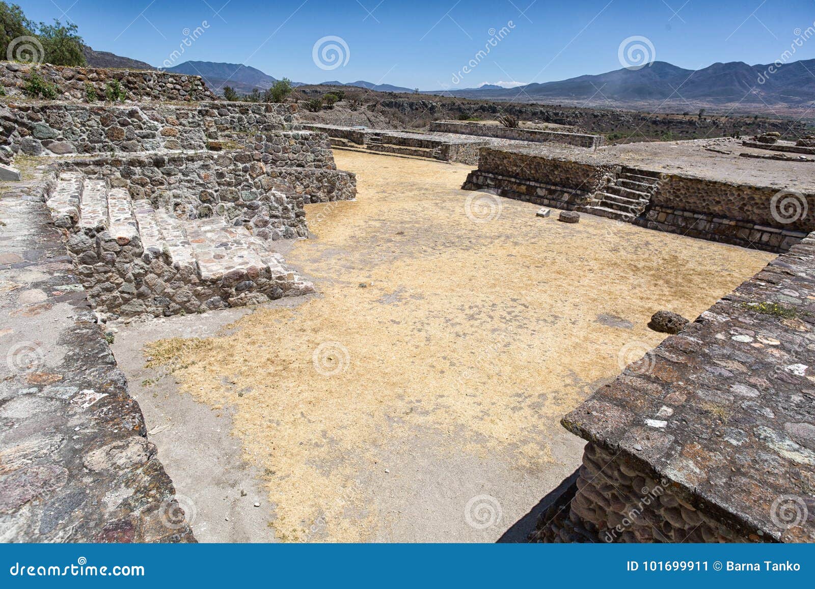 Ruinas aztecas de Yagul imagen de archivo. Imagen de azteca 101699911