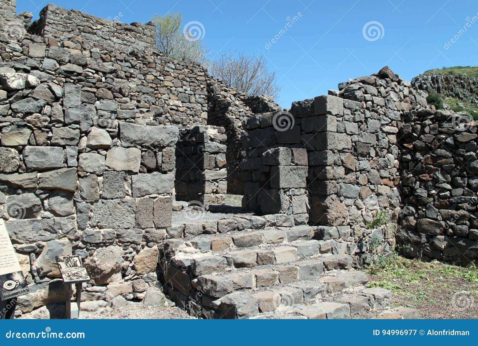 Ruinas De Las Casas De Gamla, Israel Imagen de archivo - Imagen de  misterio, cubo: 94996977
