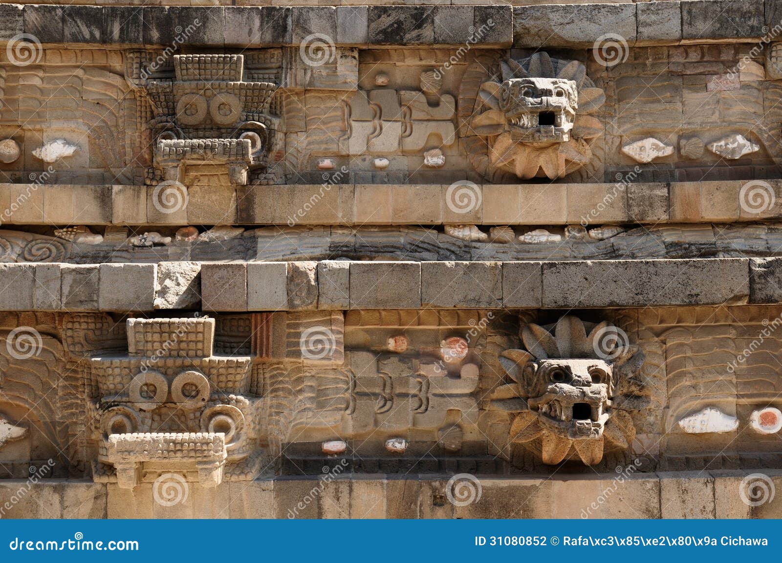 ruinas del azteca de teotihuacan cerca de ciudad de méxico foto de