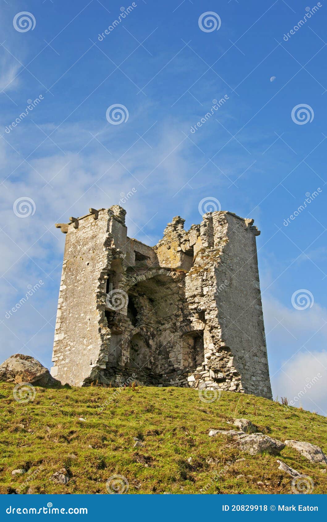 The Ruined Castle stock photo. Image of clouds, holiday 20829918
