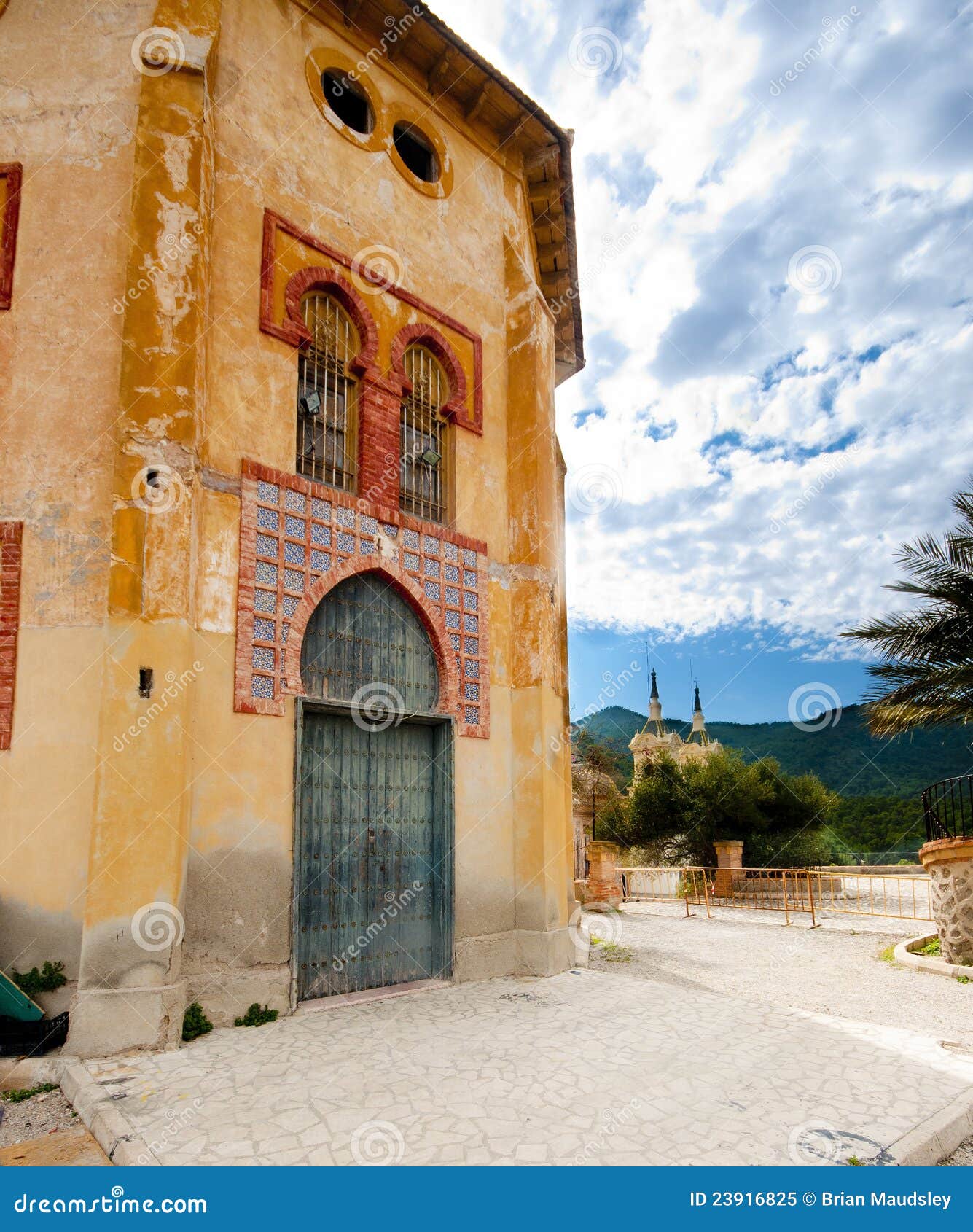 ruined monastery in murcia, spain.