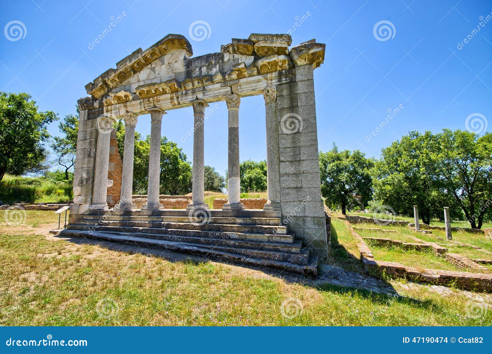 ruins of ancient apollonia, albania