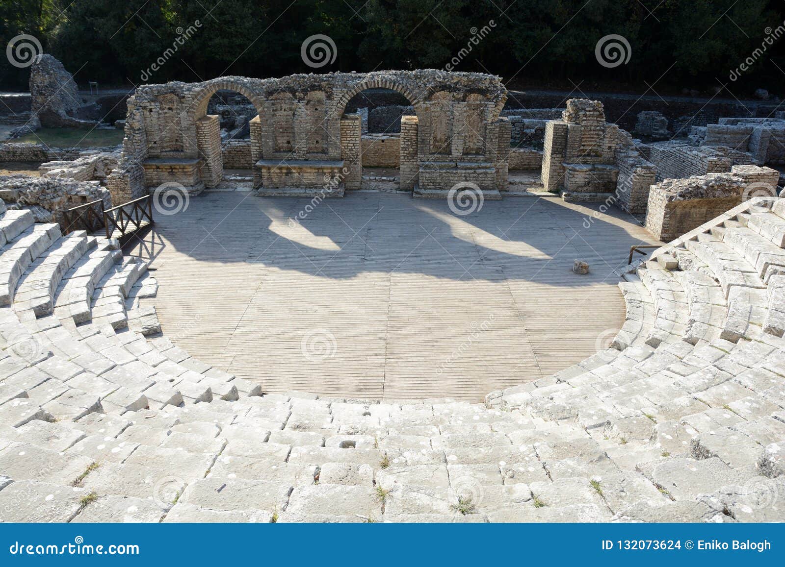 ruins of ancient butrint in butrint national park