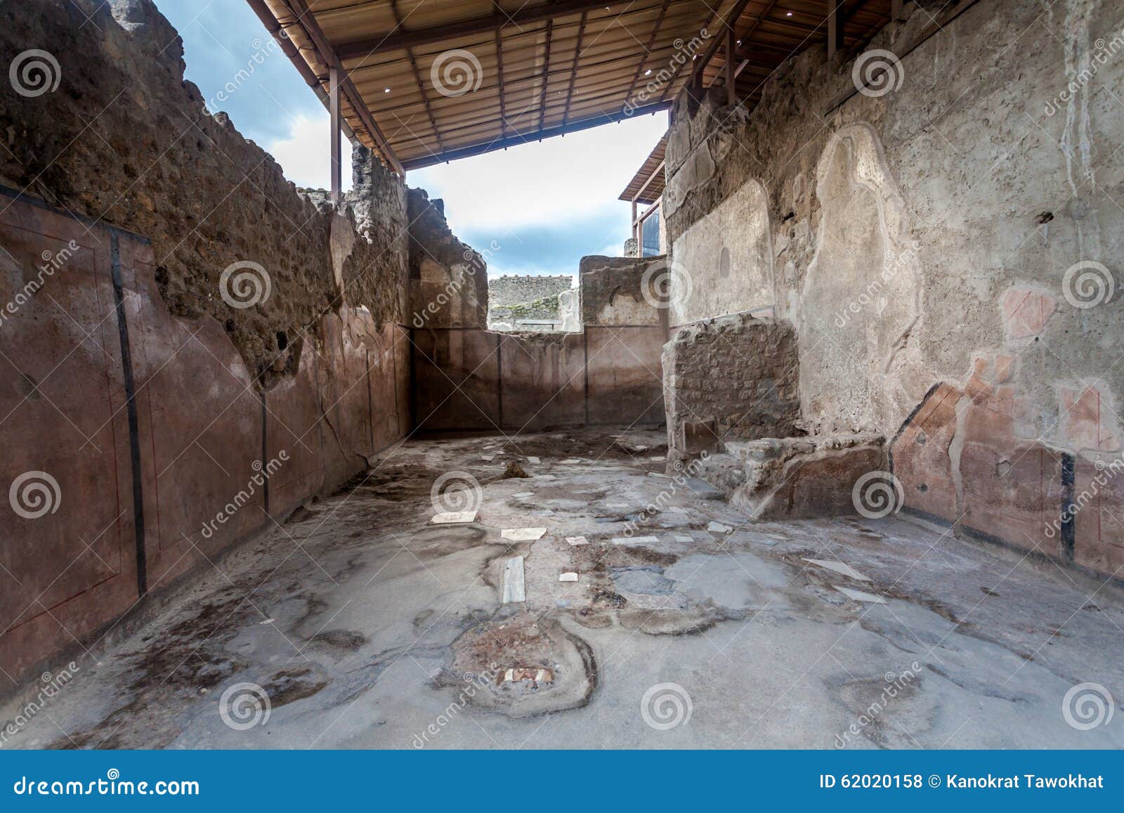 ruins of ancient city pompeii