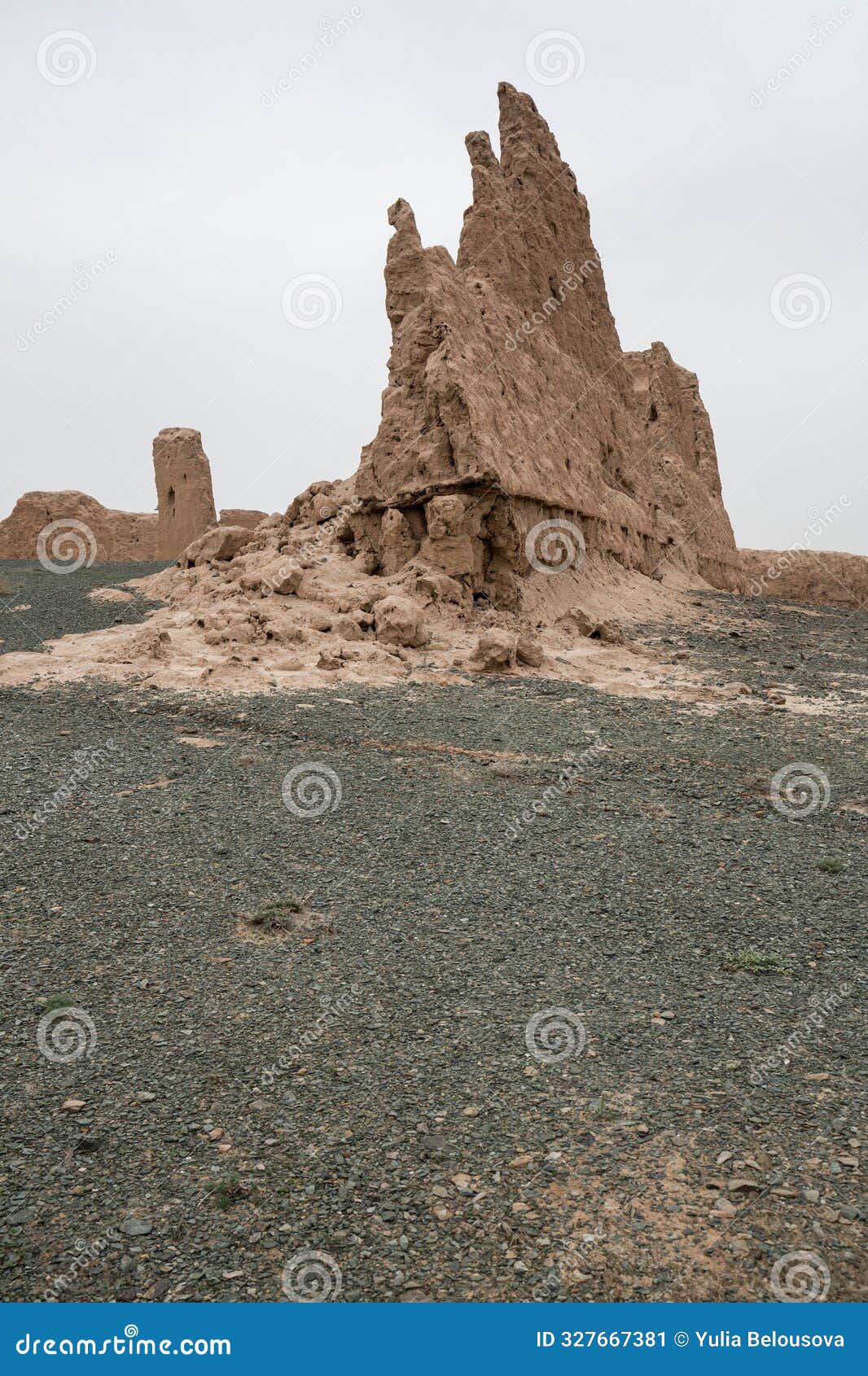 ruins of ancient dzhanpik-kala fortress