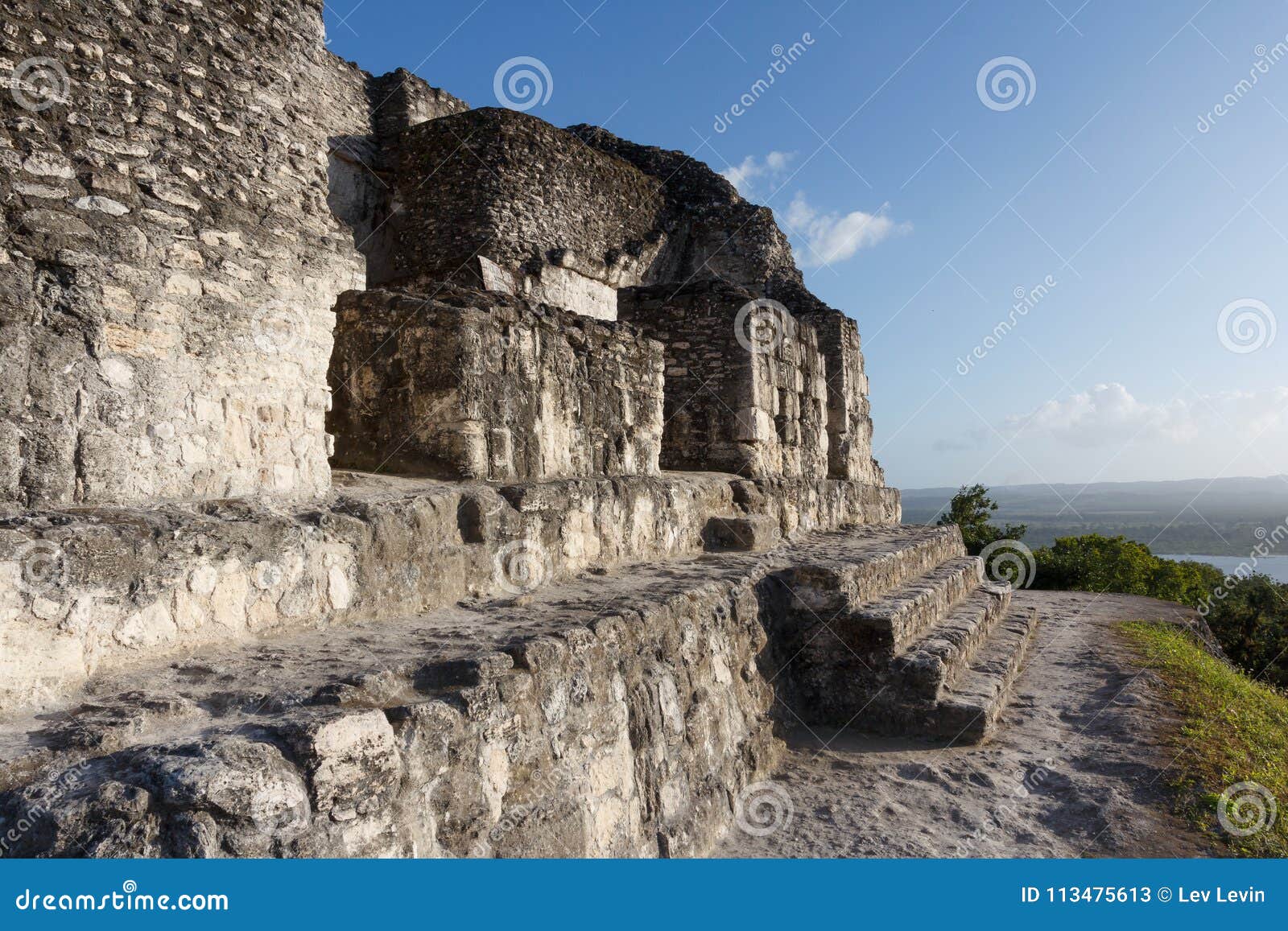 ruins of the ancient mayan city yaxha
