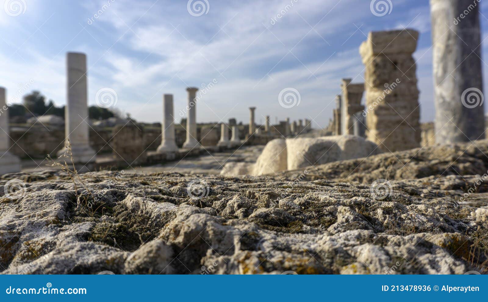 ruins of ancient roman forum laodikeia laodikya