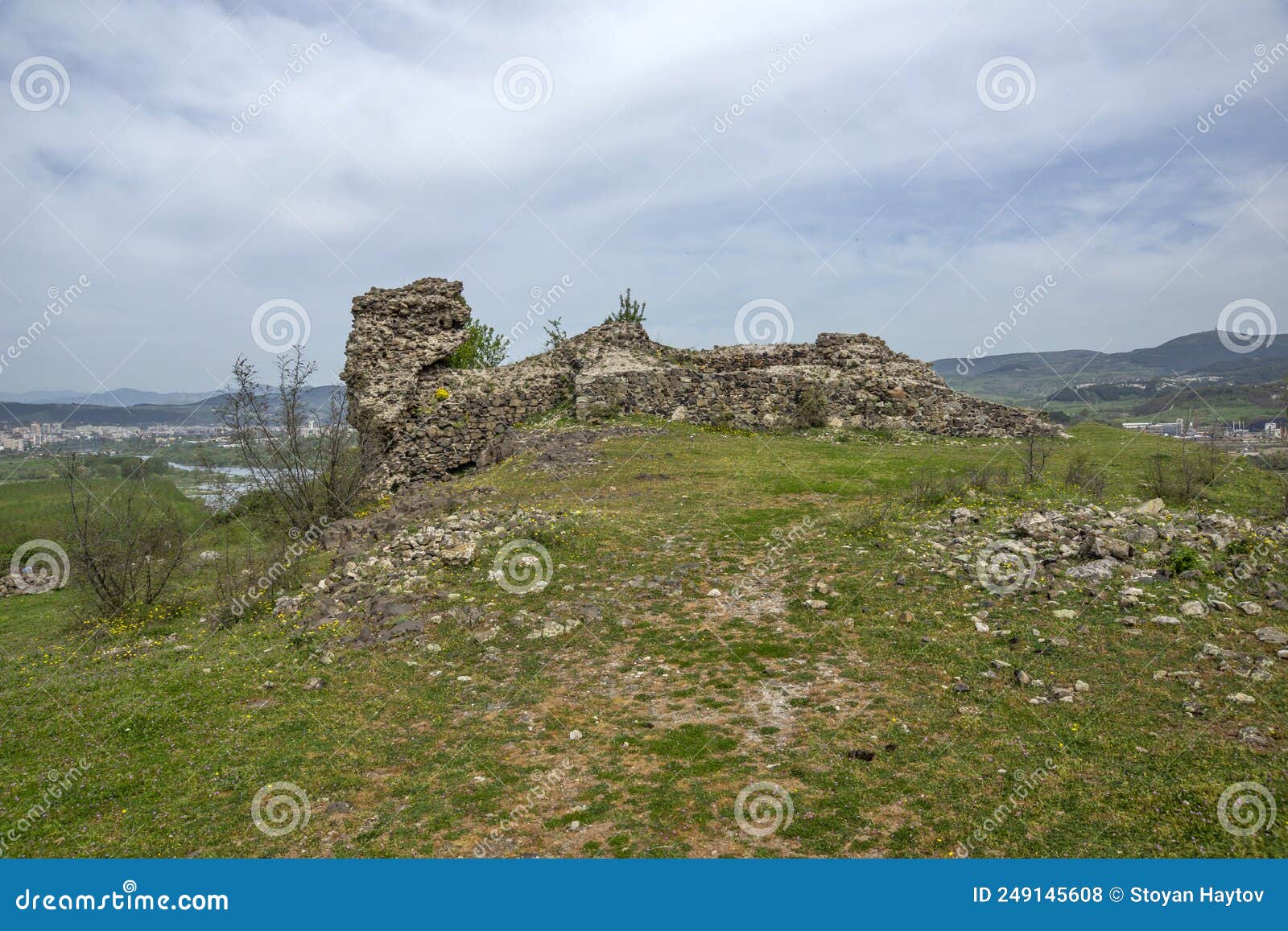 ruins of ancient vishegrad fortress, bulgaria