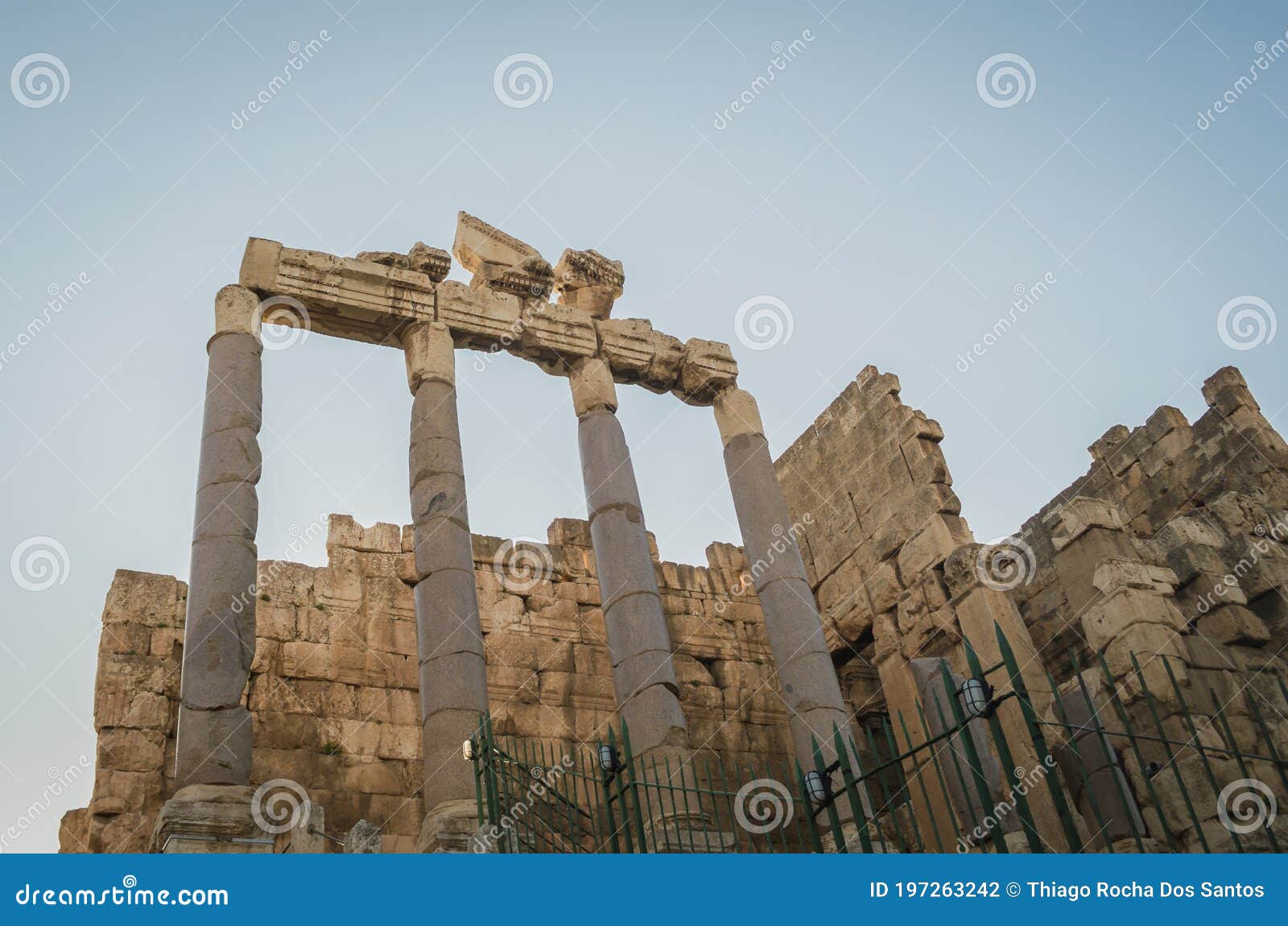ruins of baalbek. ancient city of phenicia located in the beca valley in lebanon. acropolis with roman remains