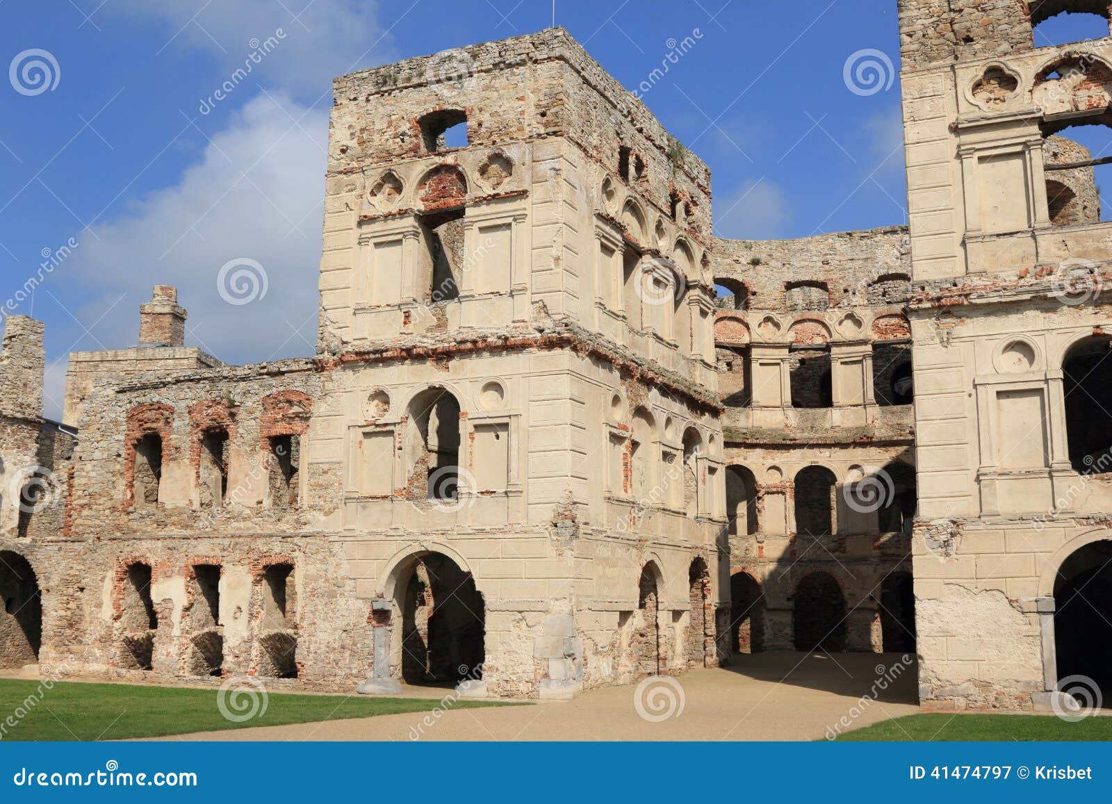 the ruins castle krzyztopor in ujazd-poland