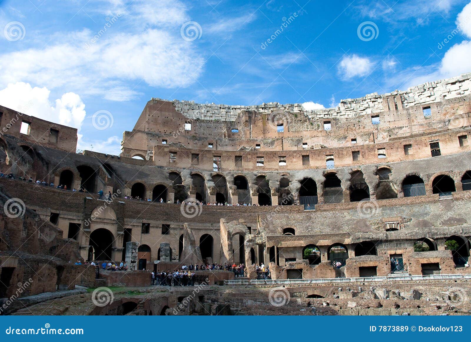 Ruins of the Coliseum stock image. Image of circus, antiquities 7873889