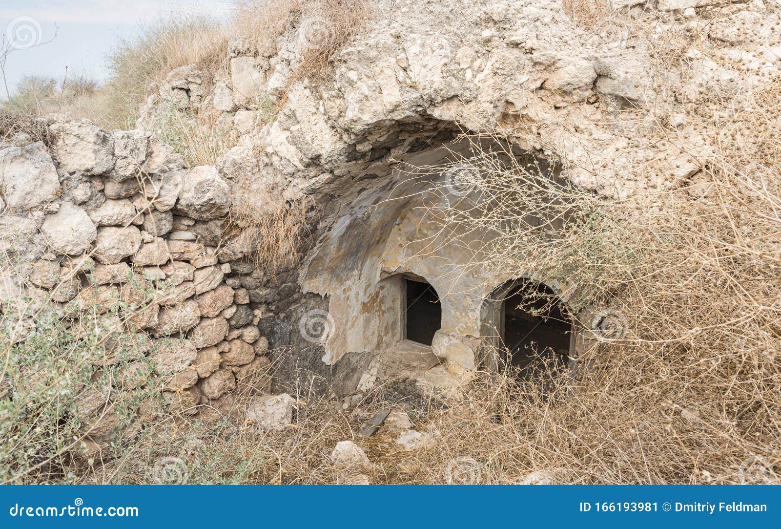 the  ruins of the crusader fortress - templar - toron des chevaliers of the 12th century. captured and destroyed salah ad din.