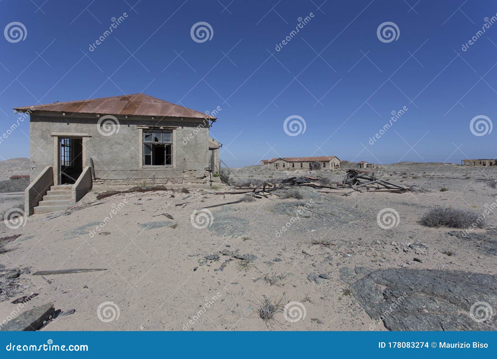 Ruins of the Diamonds Mining Village of Pomona Editorial Stock Image