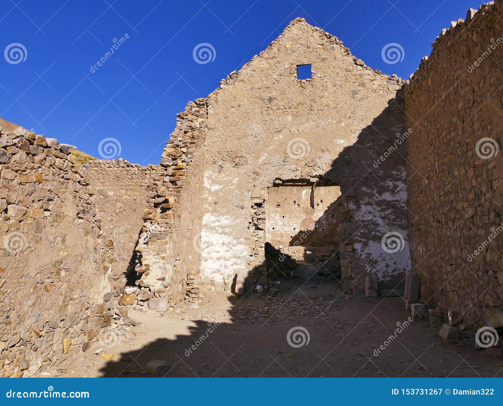 ruins of a former mining town pueblo fantasma
