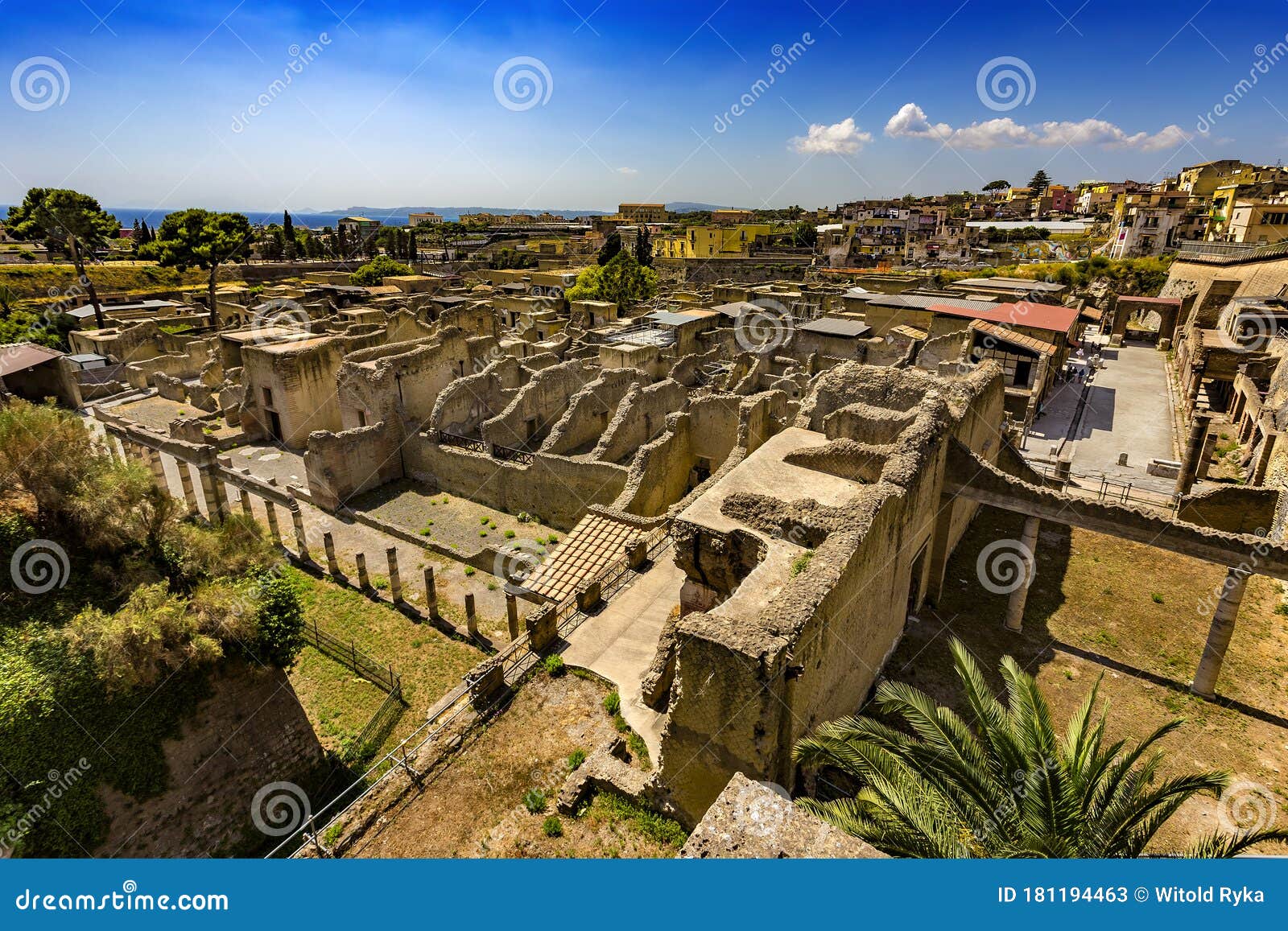 ruins of herculaneum, italy