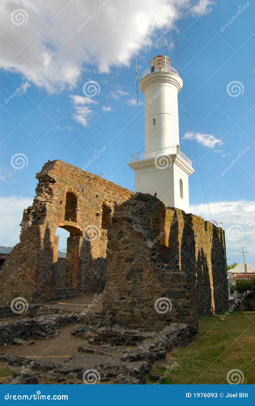 ruins and lighthouse at colonia del sacramento