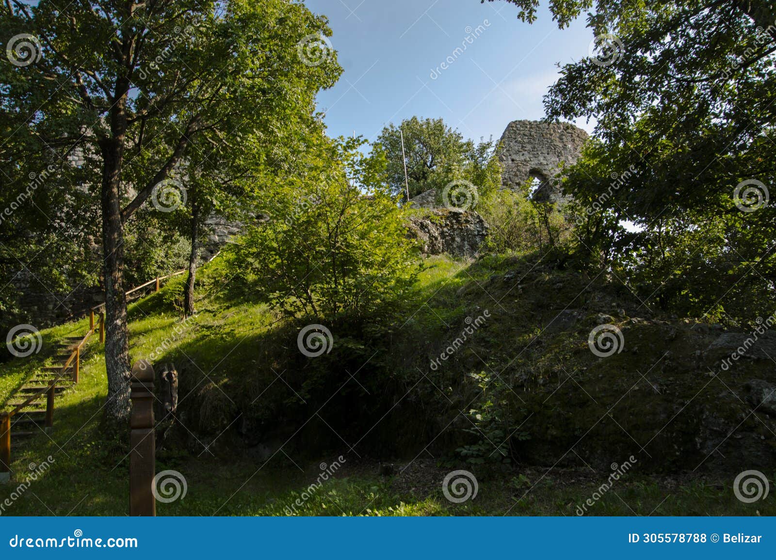 ruins of the medieval fortress of dregely