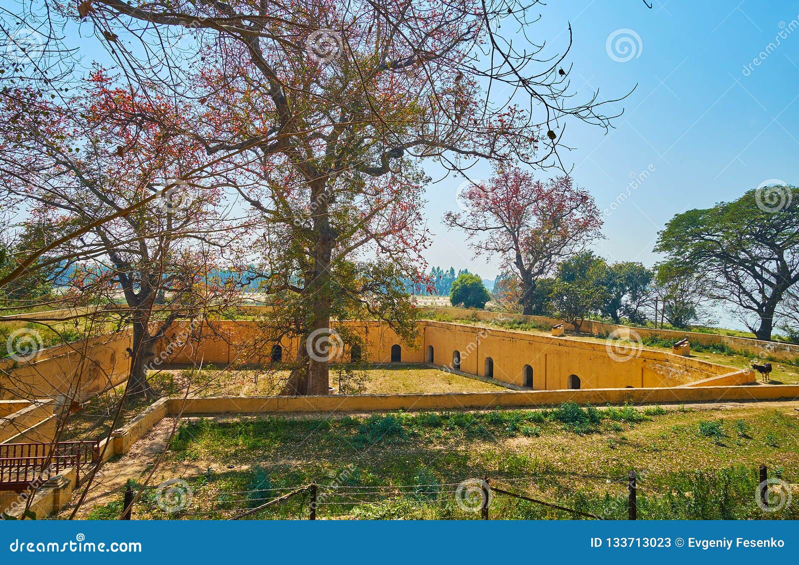 the ruins of medieval tha byae tan fortress, ava