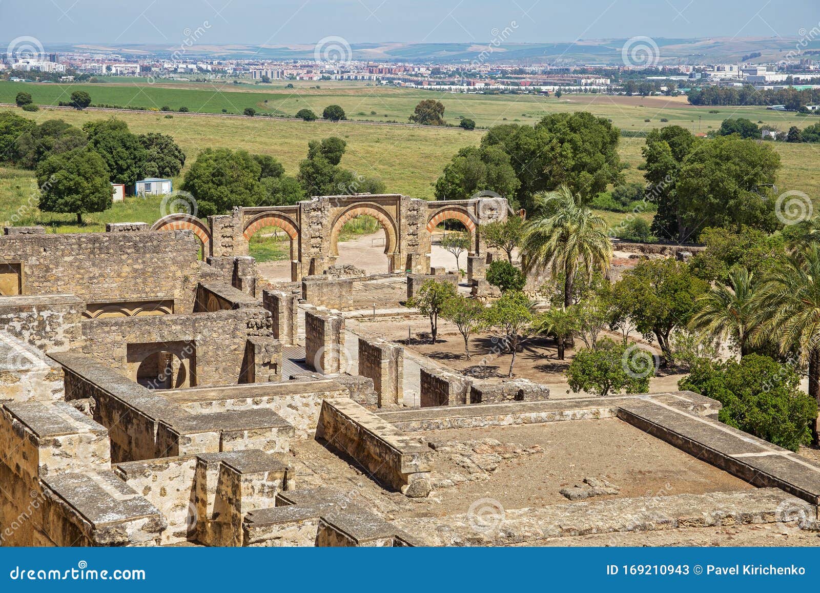 ruins of medina azahara - vast, fortified andalus palace-city