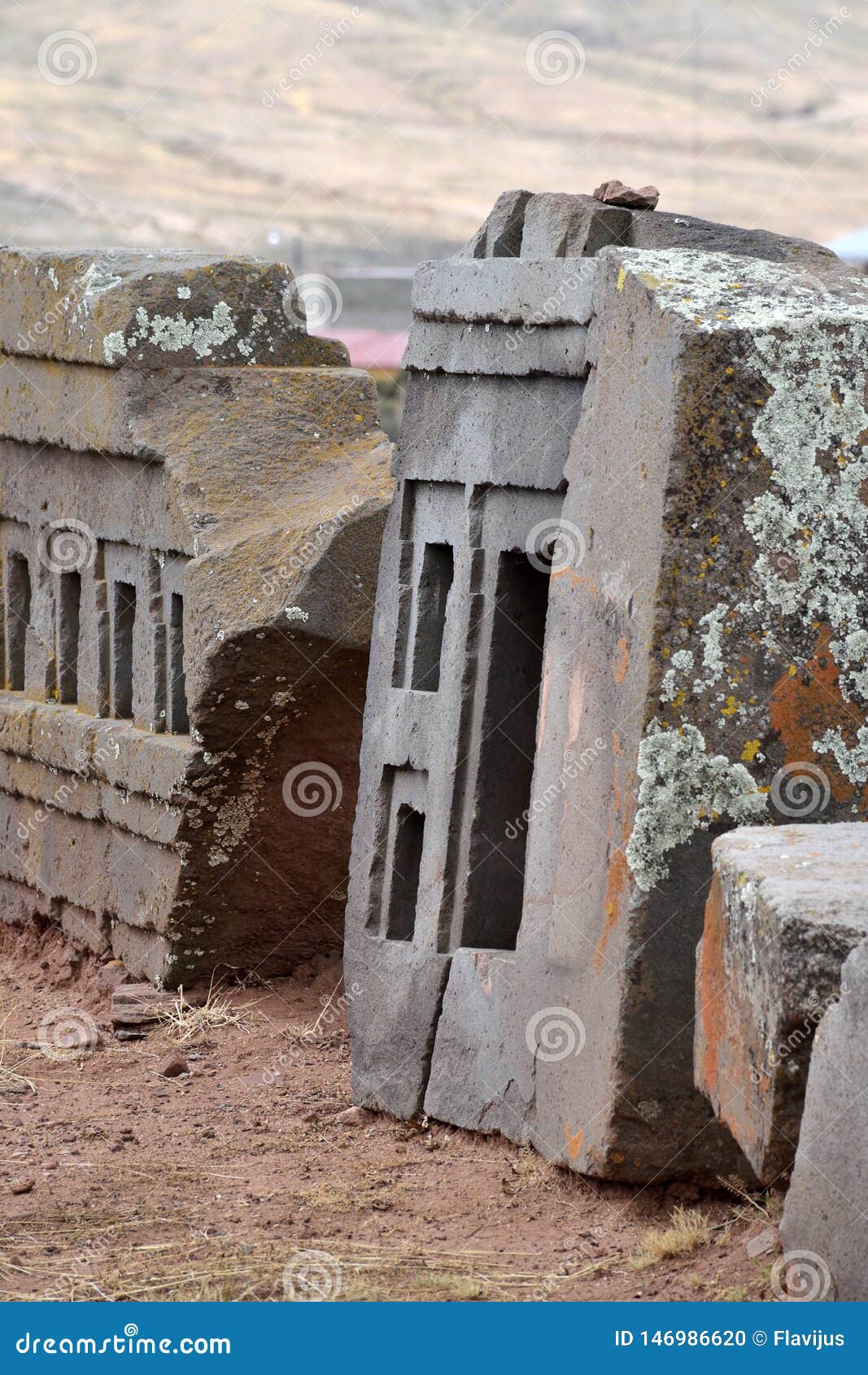 Ruins of Pumapunku or Puma Punku Stock Photo - Image of aymara, culture:  146986620