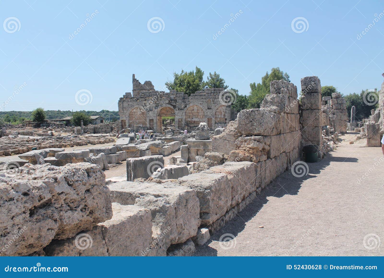 ruins stones antalia