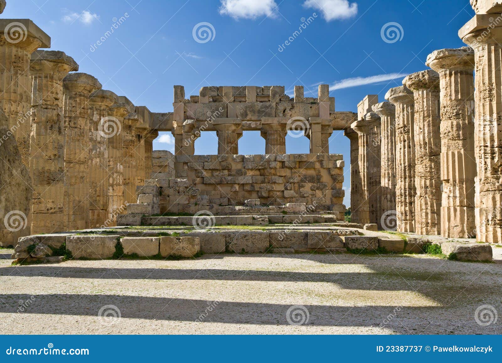 ruins of temple e, selinunte.