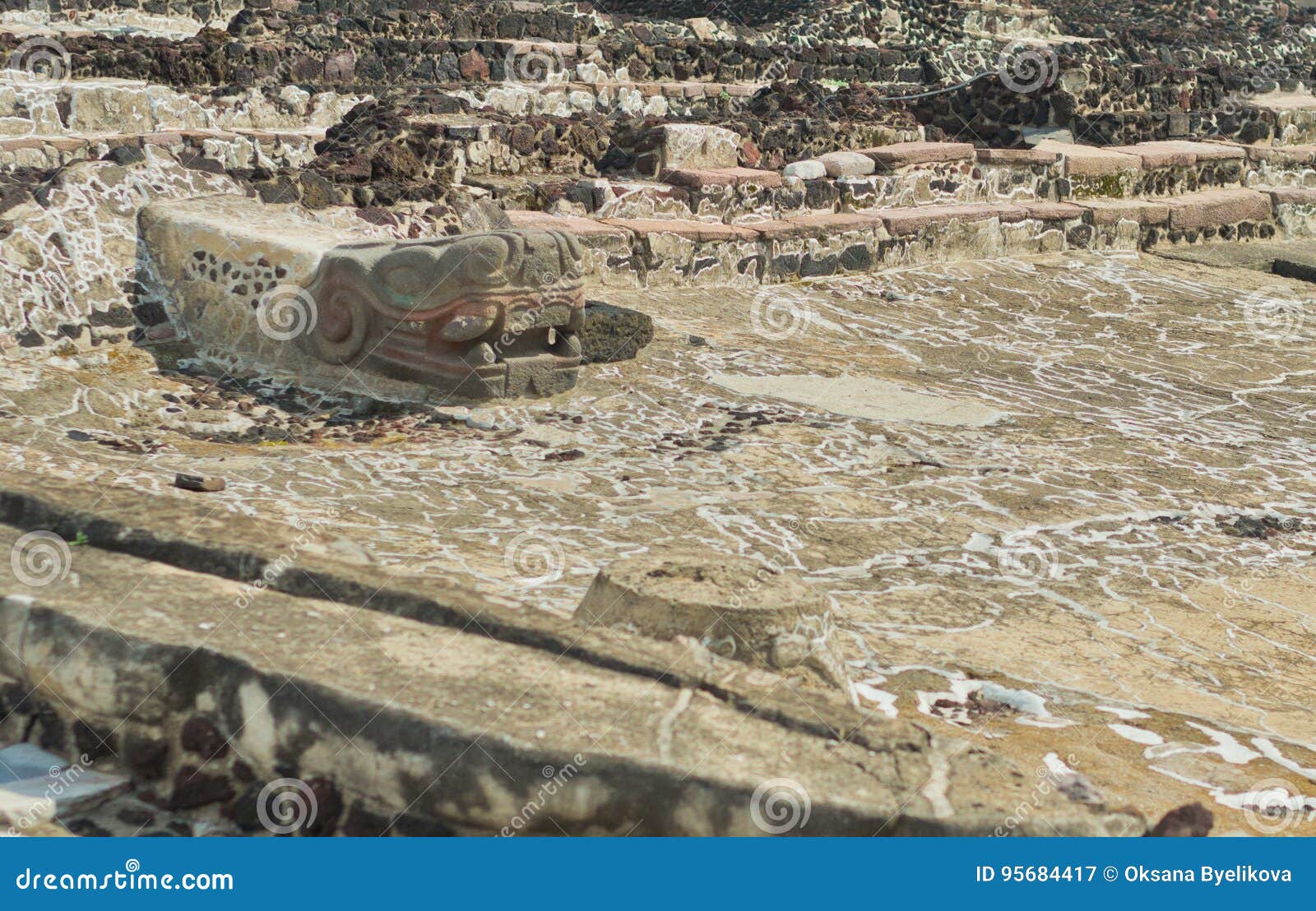 ruins of templo mayor of tenochtitlan. mexico city.