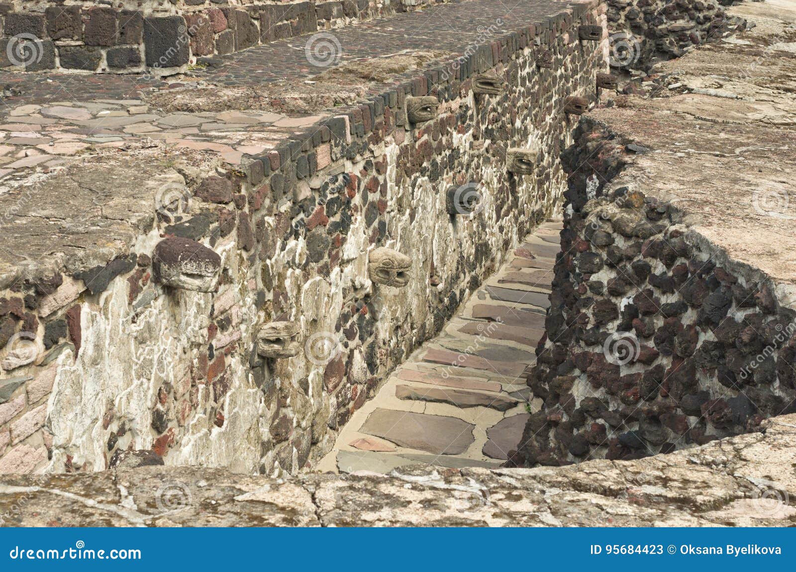 ruins of templo mayor of tenochtitlan. mexico city.