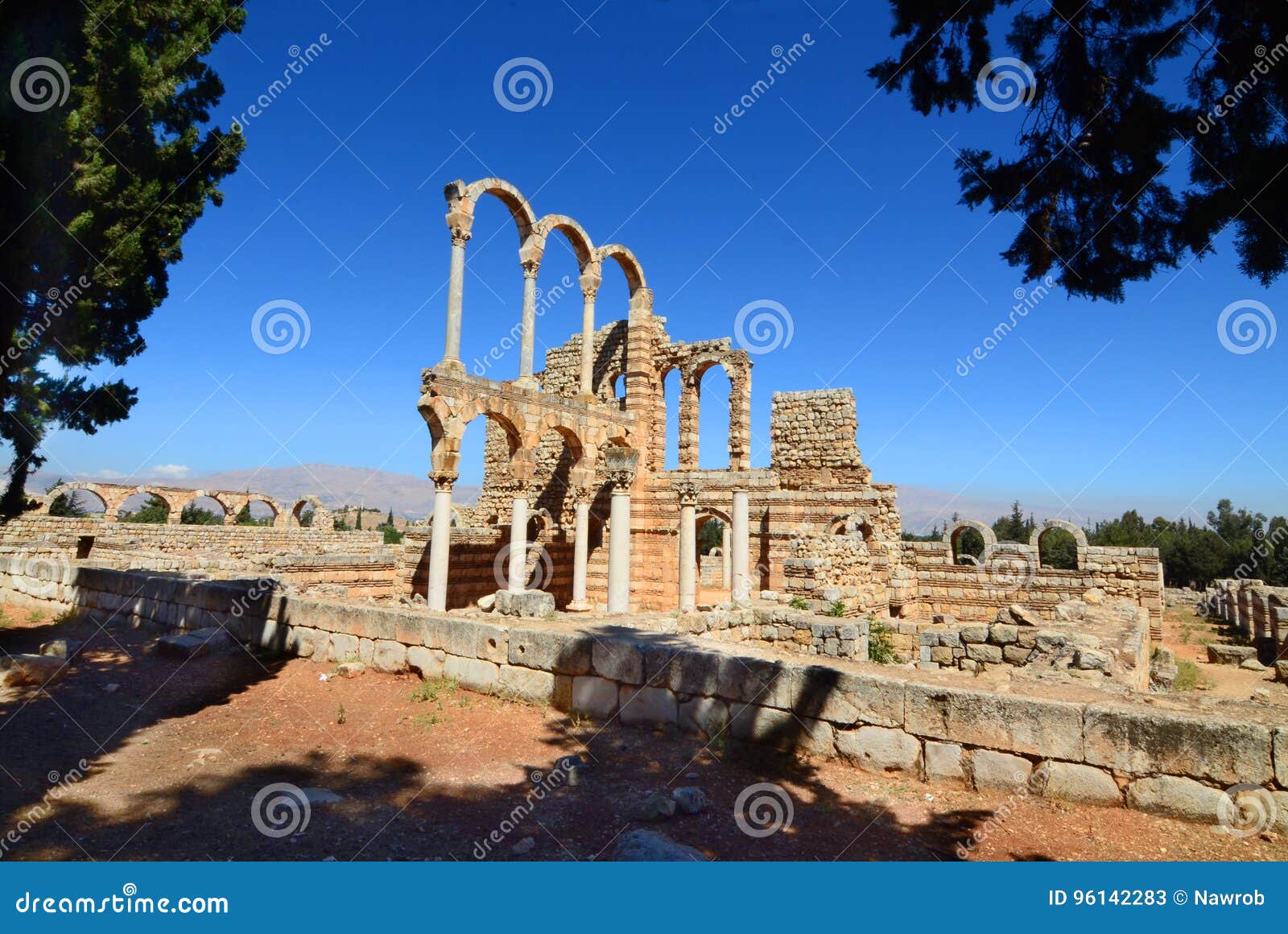 ruins of the umayyad city of anjar