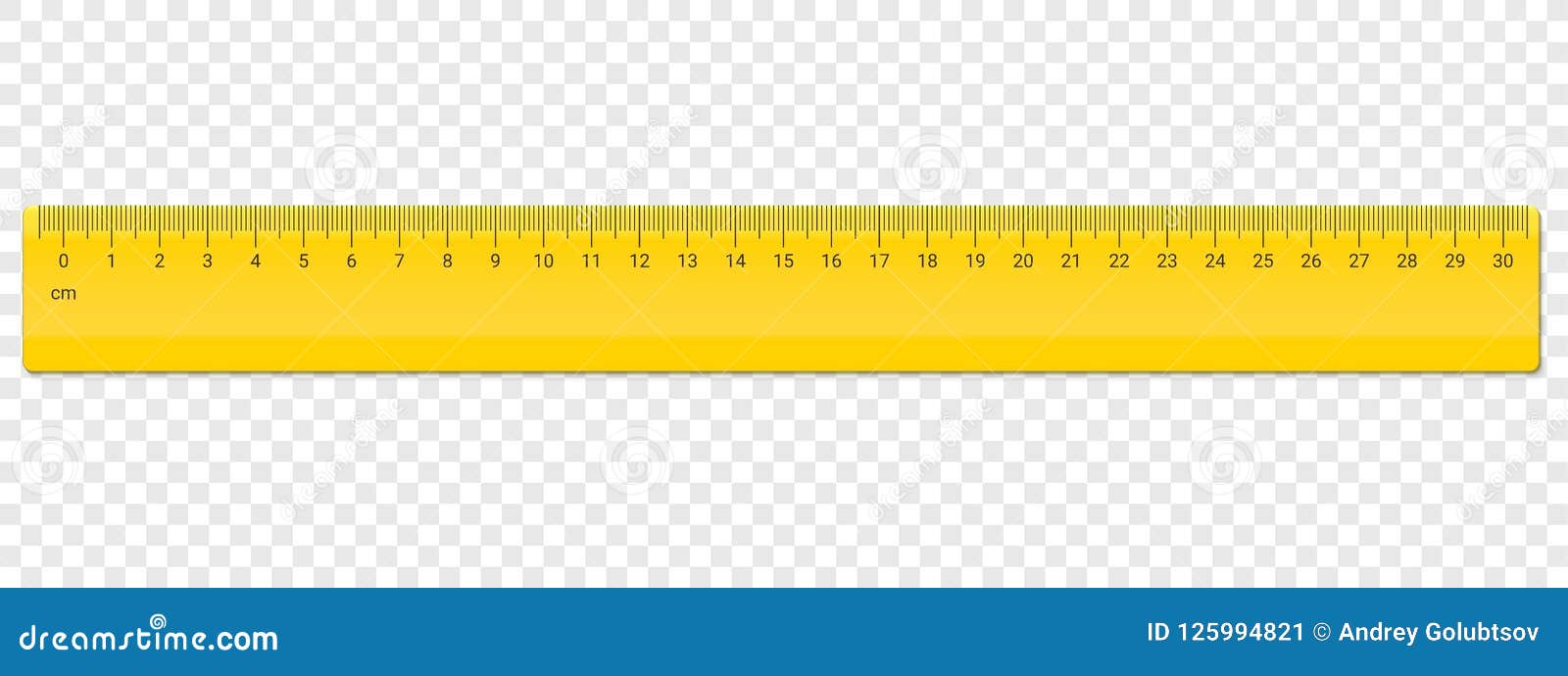 Ruler Centimeter Cm Scale Vector Plastic Stock Vector Illustration Of