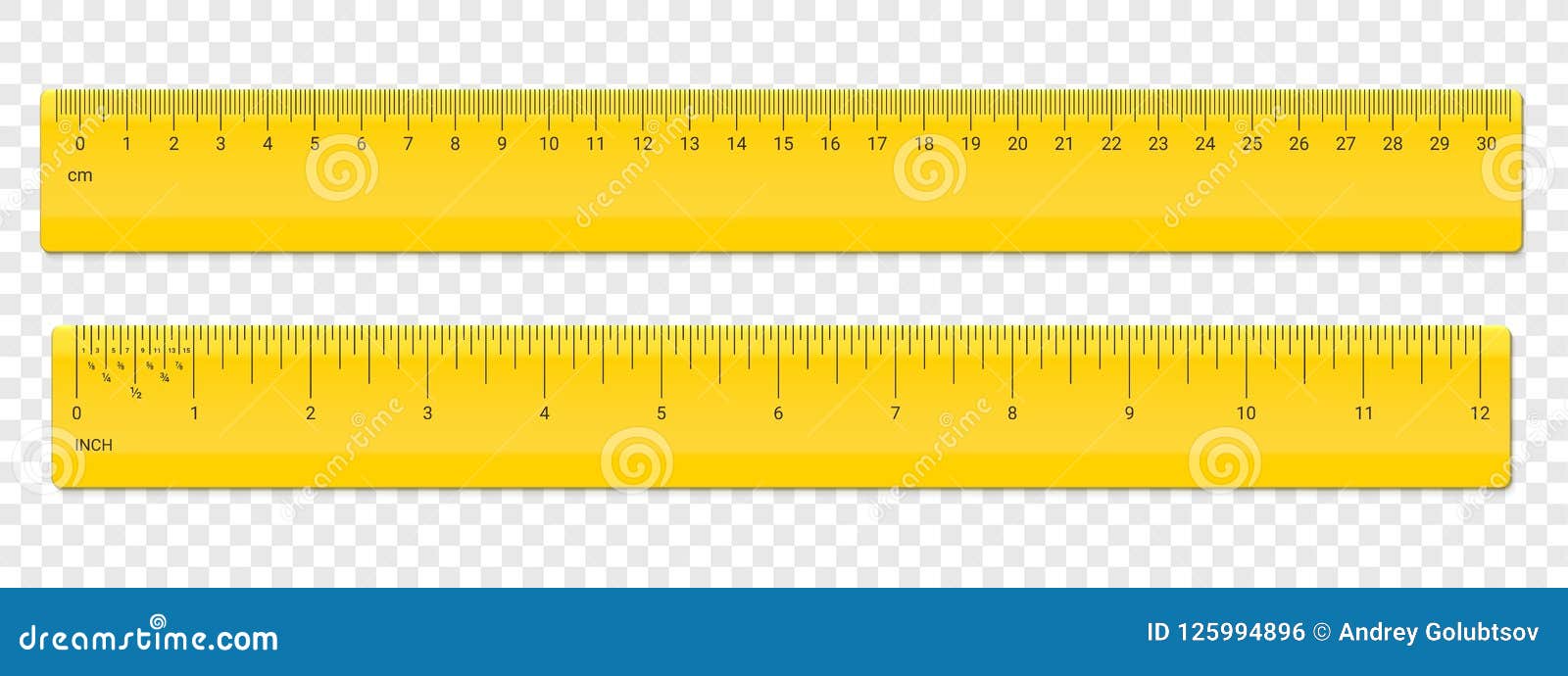 Centimeter Inches Plastic Ruler Stock Illustrations 227 Centimeter